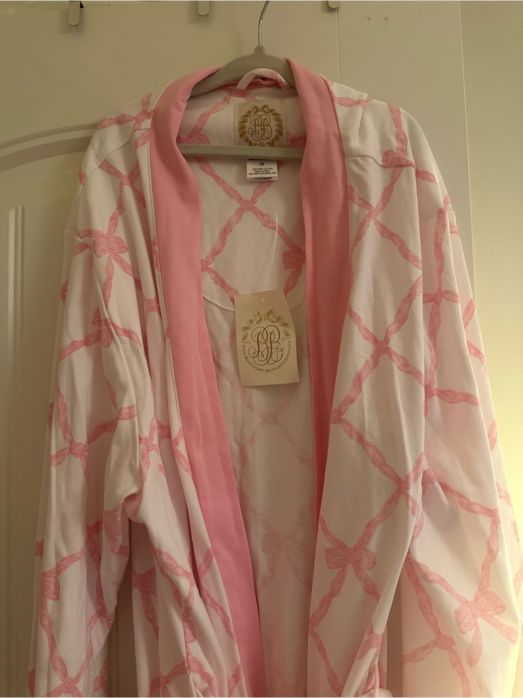 The Beaufort Bonnet Company Belle Meade Robe, Pier Party Pink